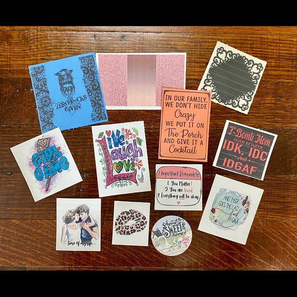 Bag 4 - Collection Of 60 Junk Journal Inspiring & Sassy Sayings or Image - Picture 4 of 5